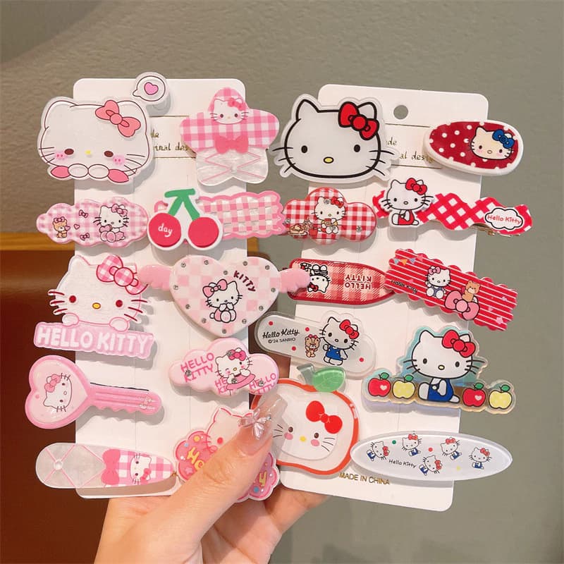 10 Peças De Grampo De Cabelo Infantil HelloKitty